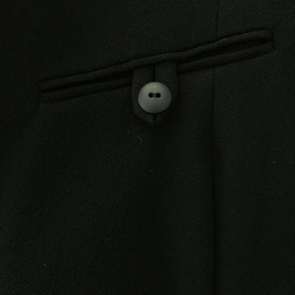 Dana Buchman Black 100% Wool Crepe Suit Jacket Coordinating Pants NWT - Picture 5 of 14